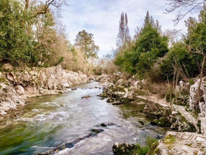 Casona En Puente Viesgo Villa Bagian luar foto